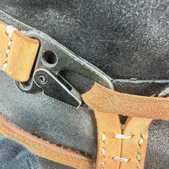 We The Free People Reya Women's Black Leather Harness Ankle Boots Sz 9-9.5 - Picture 7 of 16